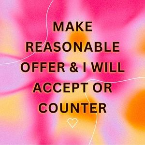 Make Reasonable Offer & I will accept or counter! 🥳😄